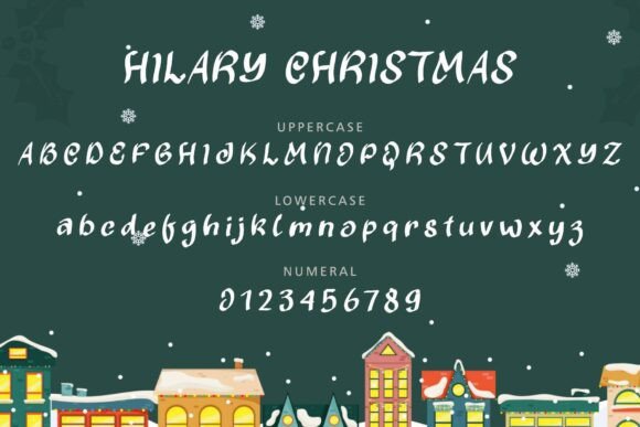 Hilary Christmas Font PNG with transparent background - Preview 4