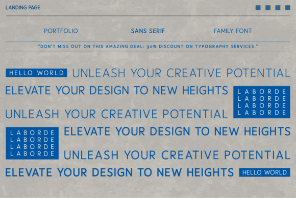 Laborde Font PNG with transparent background - Preview 4