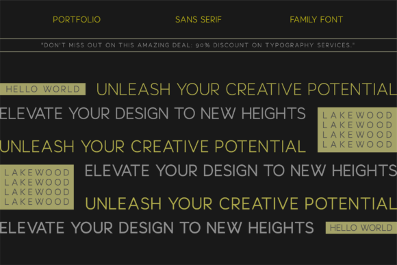 Lakewood Font PNG with transparent background - Preview 1