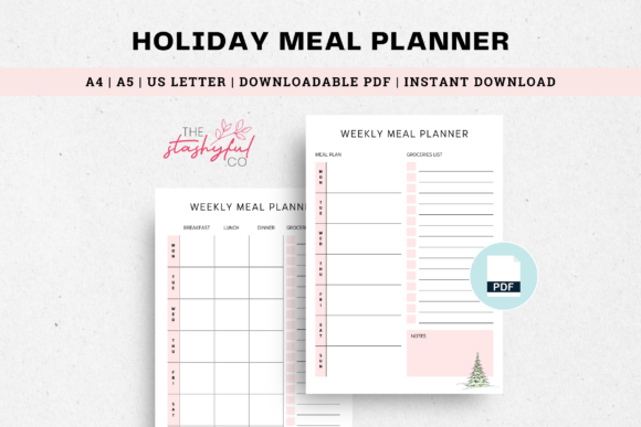 Weekly Meal Planner with Grocery List Pr