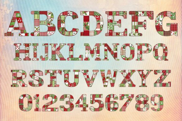 Christmas Plaid Font - Preview 1