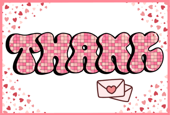 Groovy Valentines Font PNG with transparent background - Preview 4