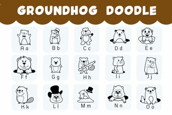 Groundhog Doodle Font - Preview 1