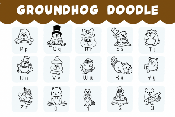 Groundhog Doodle Font - Preview 2
