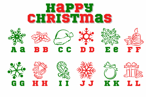 Happy Christmas Font - Preview 1