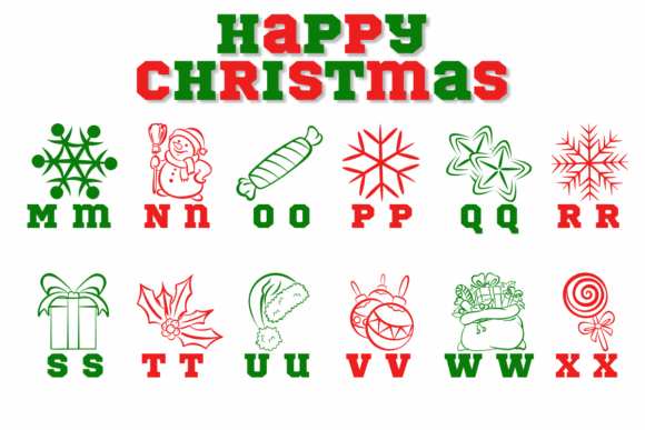 Happy Christmas Font - Preview 2