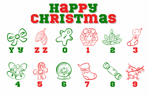 Happy Christmas Font - Preview 3