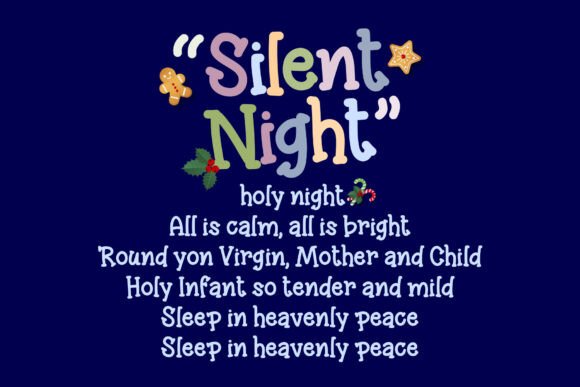 Holiday Wish Font PNG with transparent background - Preview 4