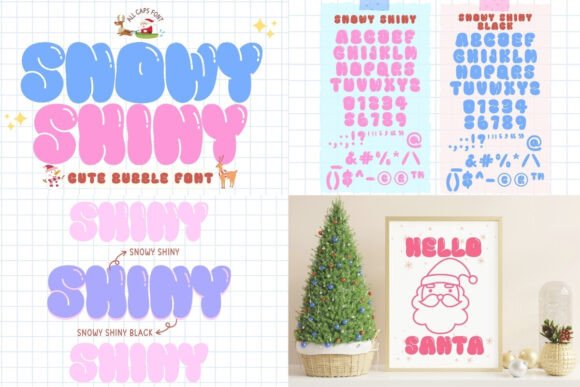 Mini Bundle Christmas Set V.2 Font PNG with transparent background - Preview 2