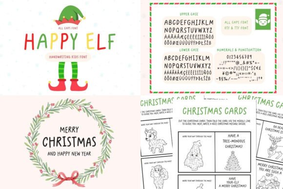 Mini Bundle Christmas Set V.2 Font PNG with transparent background - Preview 4