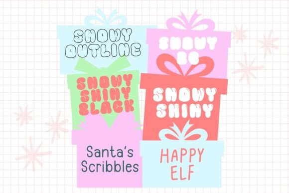 Mini Bundle Christmas Set V.2 Font PNG with transparent background - Preview 5
