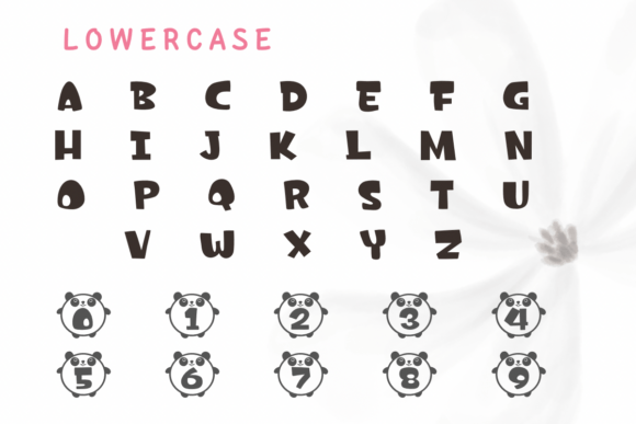 Panda Sticker Font font preview - 2