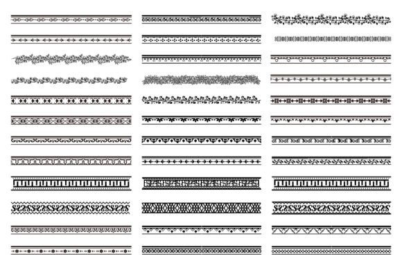 SVG Border Decoration Elements Patterns