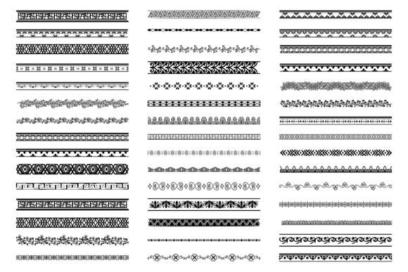 SVG Border Decoration Elements Patterns