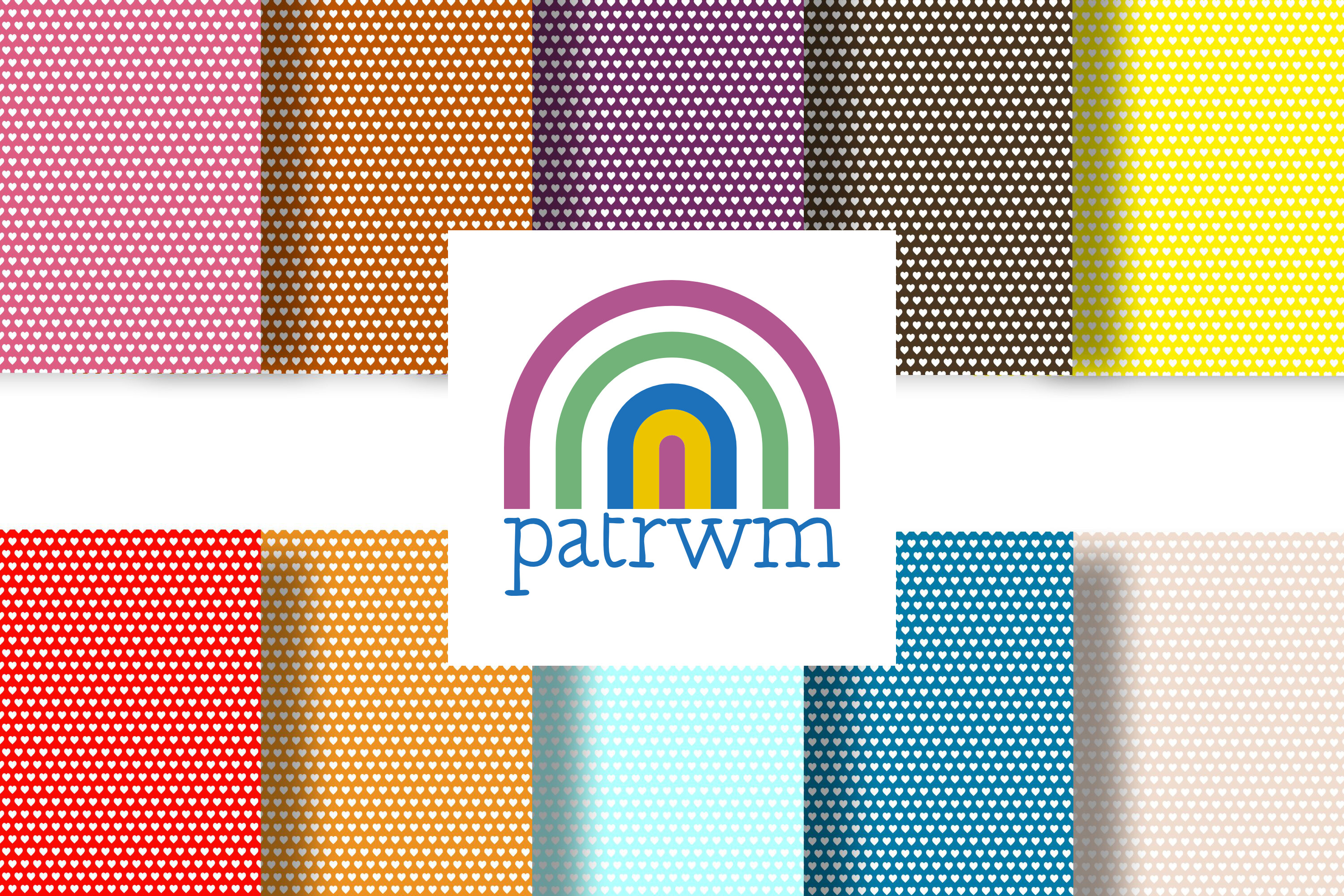 Limited Too Heart Pattern Seamless Mini Love Hearts Patterns Graphic by Patrwm Designs · Creative ...
