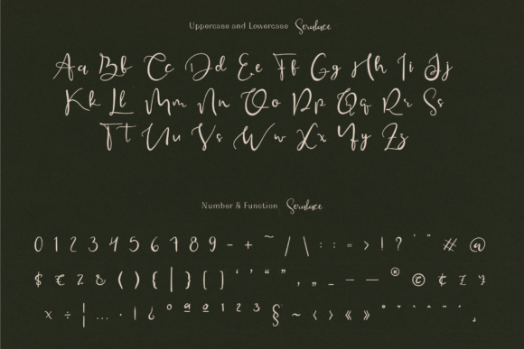 Seralace Font PNG with transparent background - Preview 1
