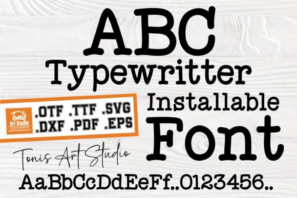 Ab Typewriter Font by TonisArtStudio preview
