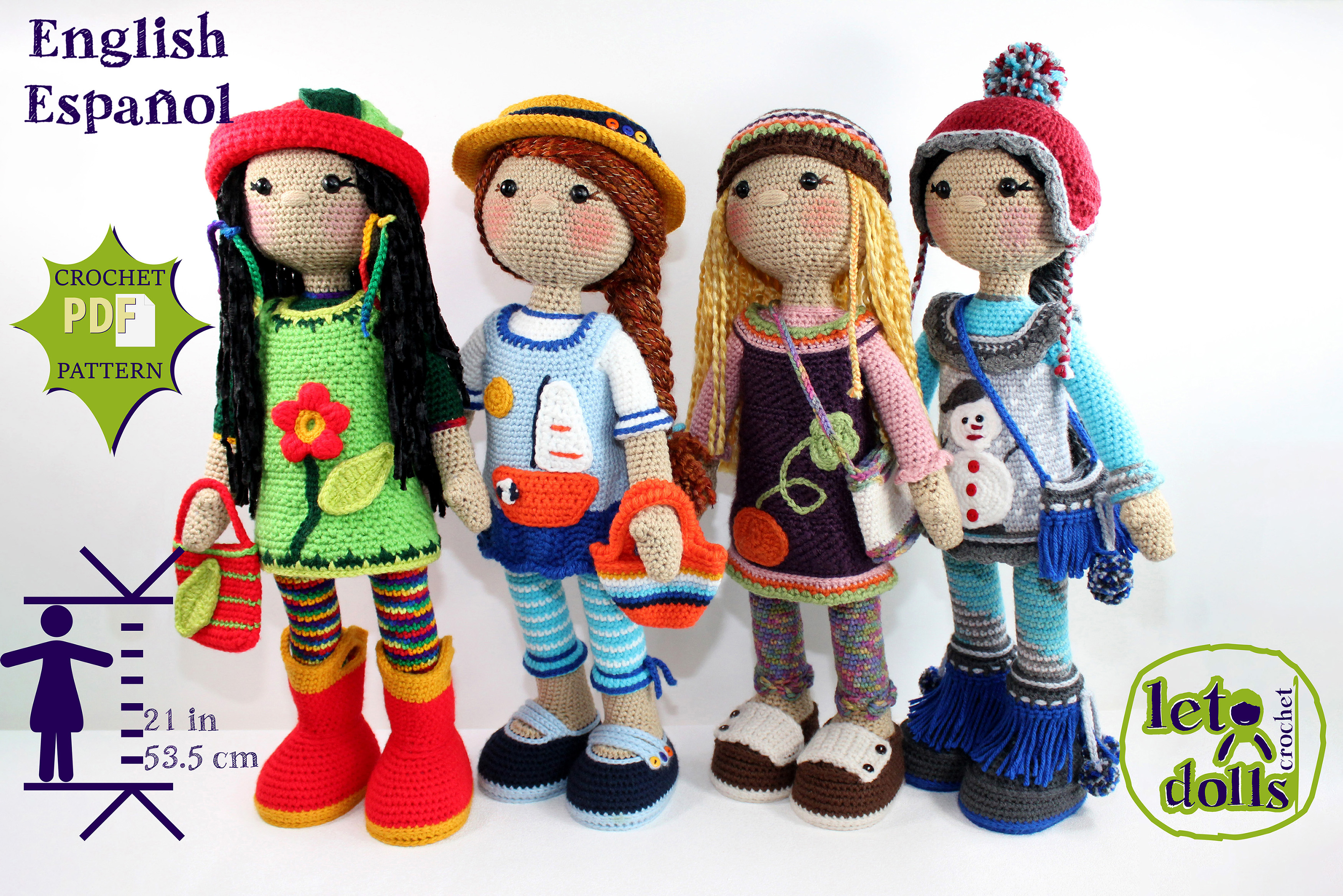 All Seasons Friends Crochet Doll Pattern