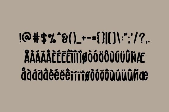 Barley Syrup Font PNG with transparent background - Preview 2
