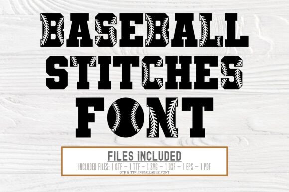 Baseball Stitches Font - Preview 1