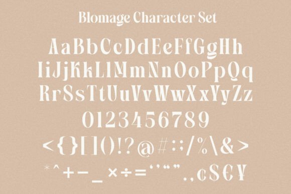 Blomage Font - Preview 2