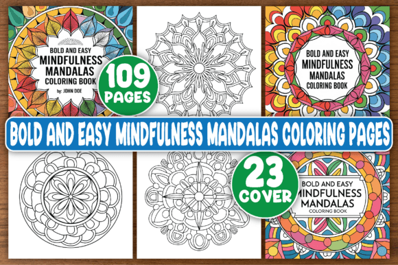 Bold Mindfulness Mandalas Coloring Pages