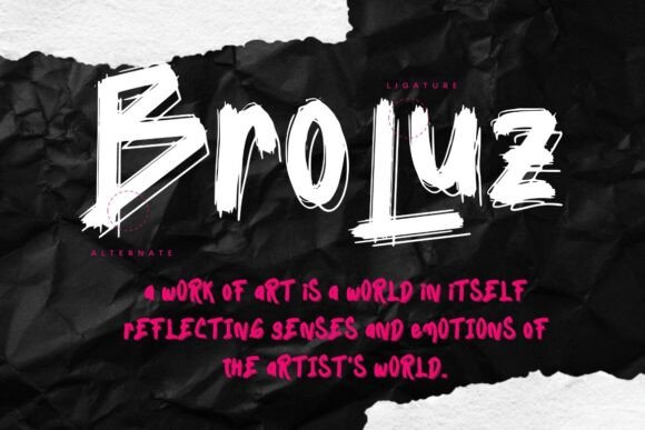 Broex Stray Font - Preview 1