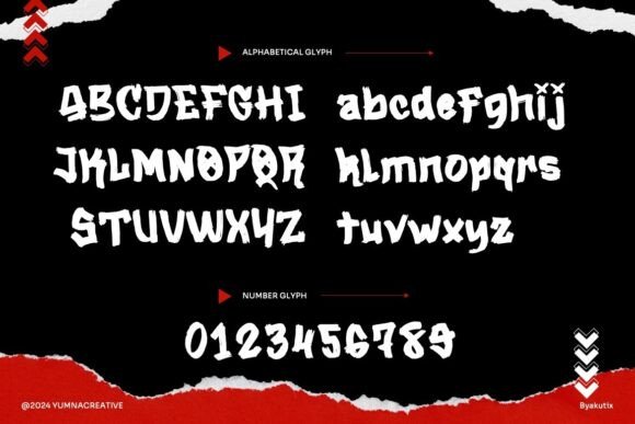 Byakutix Font - Preview 1