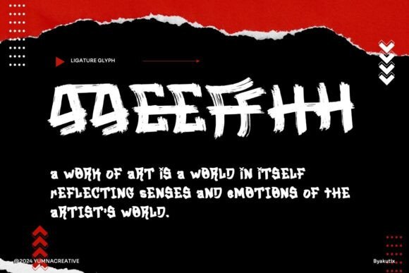 Byakutix Font - Preview 2