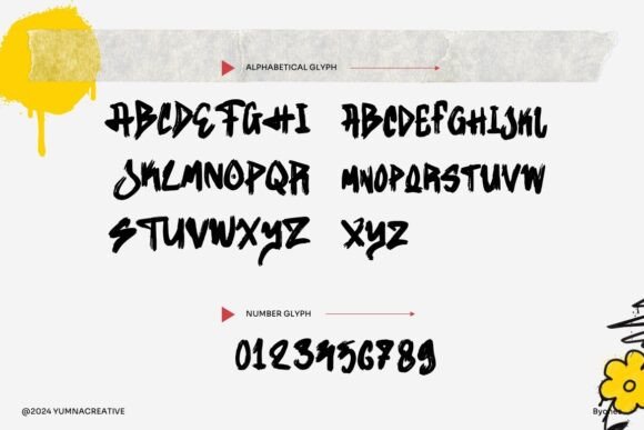 Byones Font PNG with transparent background - Preview 1