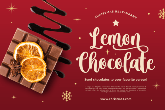 Christmas Ambience Font PNG with transparent background - Preview 4