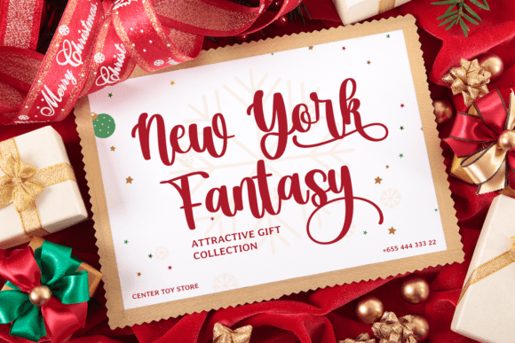 Christmas Ambience Font PNG with transparent background - Preview 6