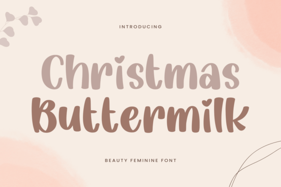 Christmas Buttermilk Font - Preview 1