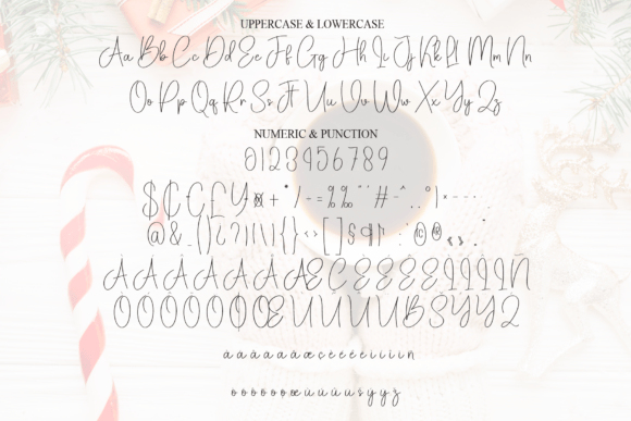 Christmas Coffee Font - Preview 6