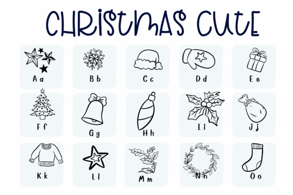 Christmas Cute Font - Preview 1