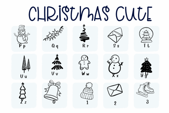 Christmas Cute Font - Preview 2