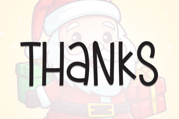 Cute Santa Font - Preview 6