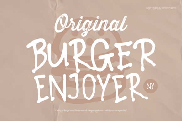 Days Wishes Font PNG with transparent background - Preview 5