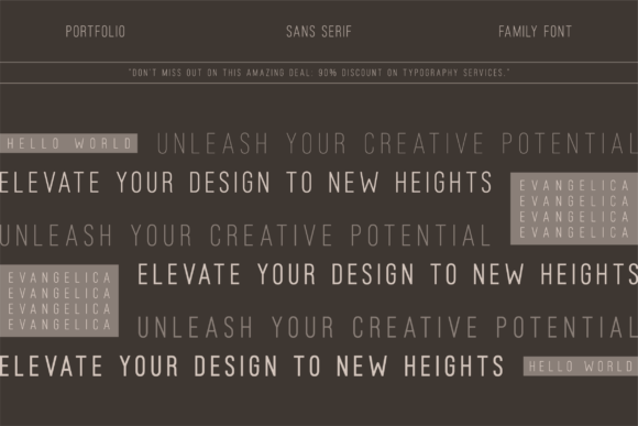 Evangelica Font PNG with transparent background - Preview 1