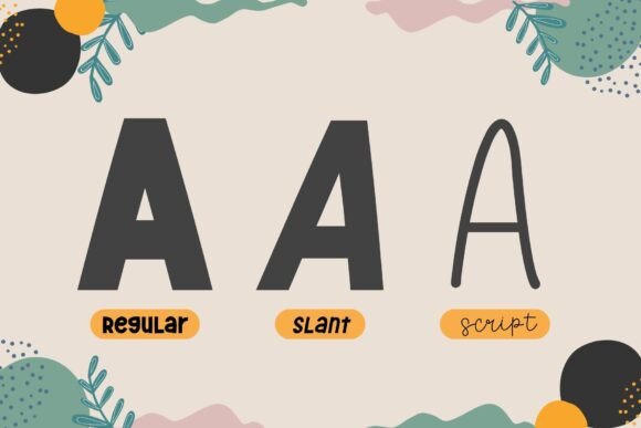 Fox Maple Font PNG with transparent background - Preview 1
