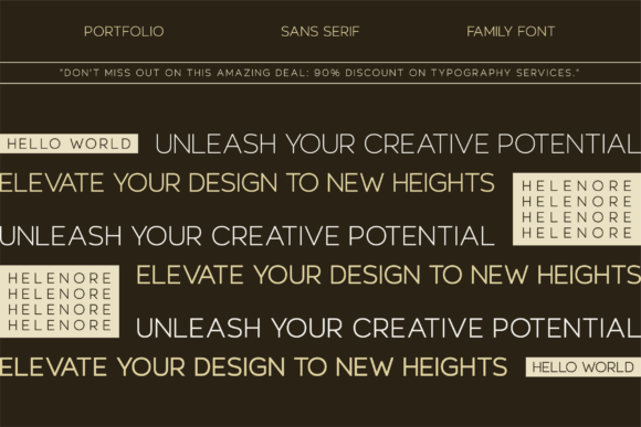 Helenore Font PNG with transparent background - Preview 1