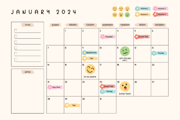 Homework Planner Font - Preview 2