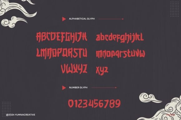 Hoshita Font PNG with transparent background - Preview 1