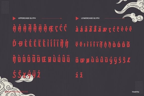 Hoshita Font PNG with transparent background - Preview 2