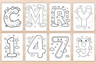 Kawaii Alphabet Coloring Pages for Kids Gráfico por SVG24 · Creative ...