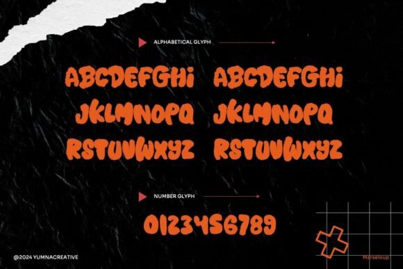 Marseloup Font PNG with transparent background - Preview 1