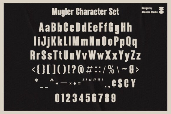 Mugler Font PNG with transparent background - Preview 1