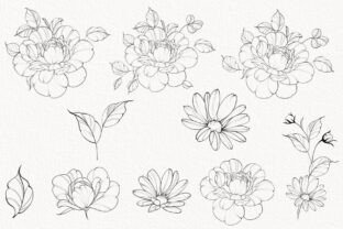 Procreate Flower Stamp, Garden Flowers Graphic by ani36 · Creative Fabrica