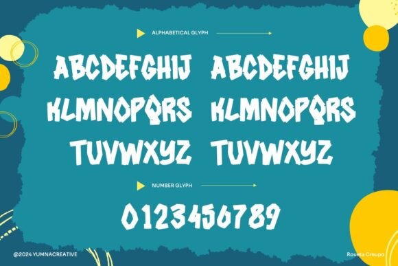 Roueta Creupo Font PNG with transparent background - Preview 1