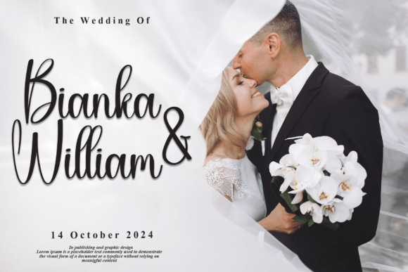 Simple Magnolia Font PNG with transparent background - Preview 1